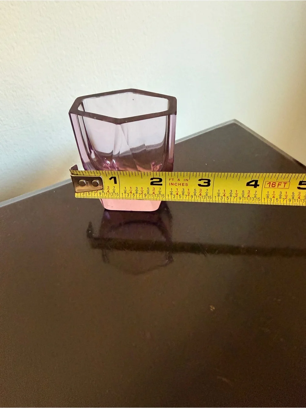Venetian Murano Small Pink Glass Vase